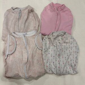 4 Swaddle me zipper sleep sack bundle